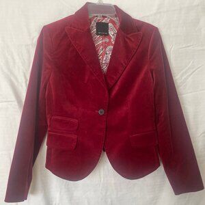 Red Velvet Blazer